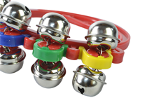 Coloured Hand Bells with 5 Jingles